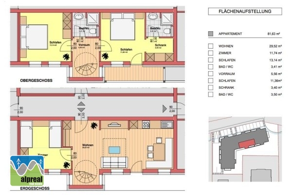 4-Zimmer Appartement Wagrain Salzburg Österreich