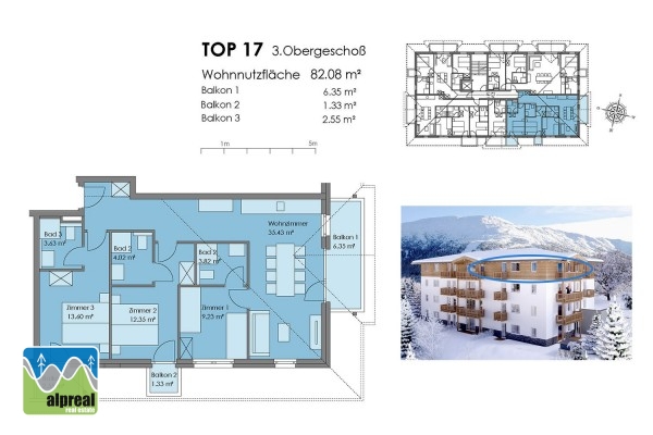 4 kamer appartement Katschberg Salzburgerland Oostenrijk