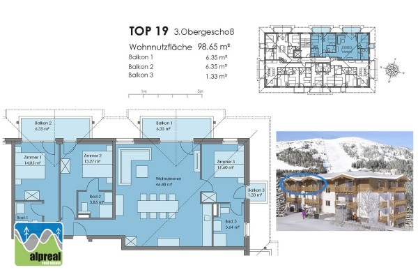 4 kamer appartement Katschberg Salzburgerland Oostenrijk