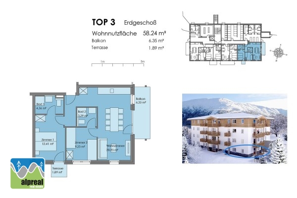2 bedroom apartment Katschberg Salzburg Austria