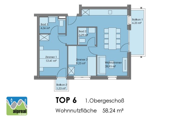 2 bedroom apartment Katschberg Salzburg Austria