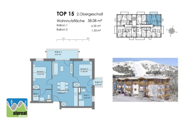 2 bedroom apartment Katschberg Salzburg Austria