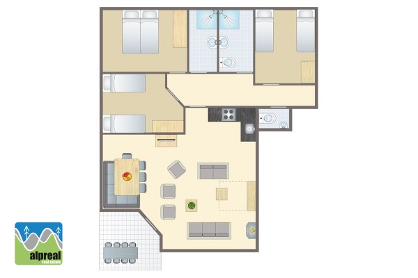 3-bedroom apartment Landal Bad Kleinkirchheim Carinthia Austria