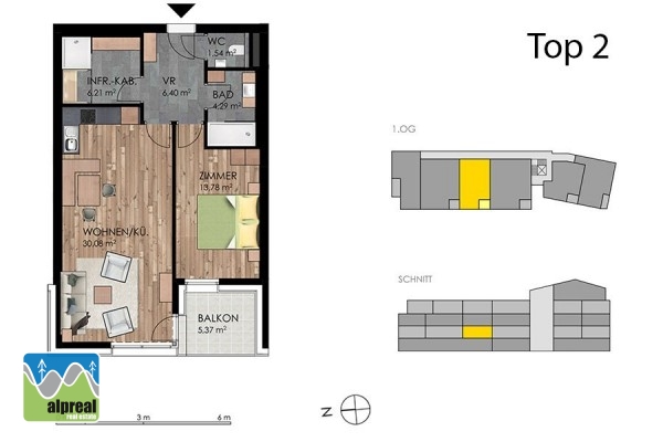 1-bedroom apartment Dienten am Hochkönig Salzburg Austria