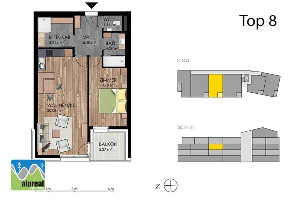 2 Zimmer Apartement Dienten am Hochkönig Salzburg Österreich