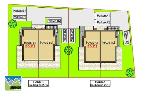 Project met 4 chalets Niedernsill Salzburgerland Oostenrijk